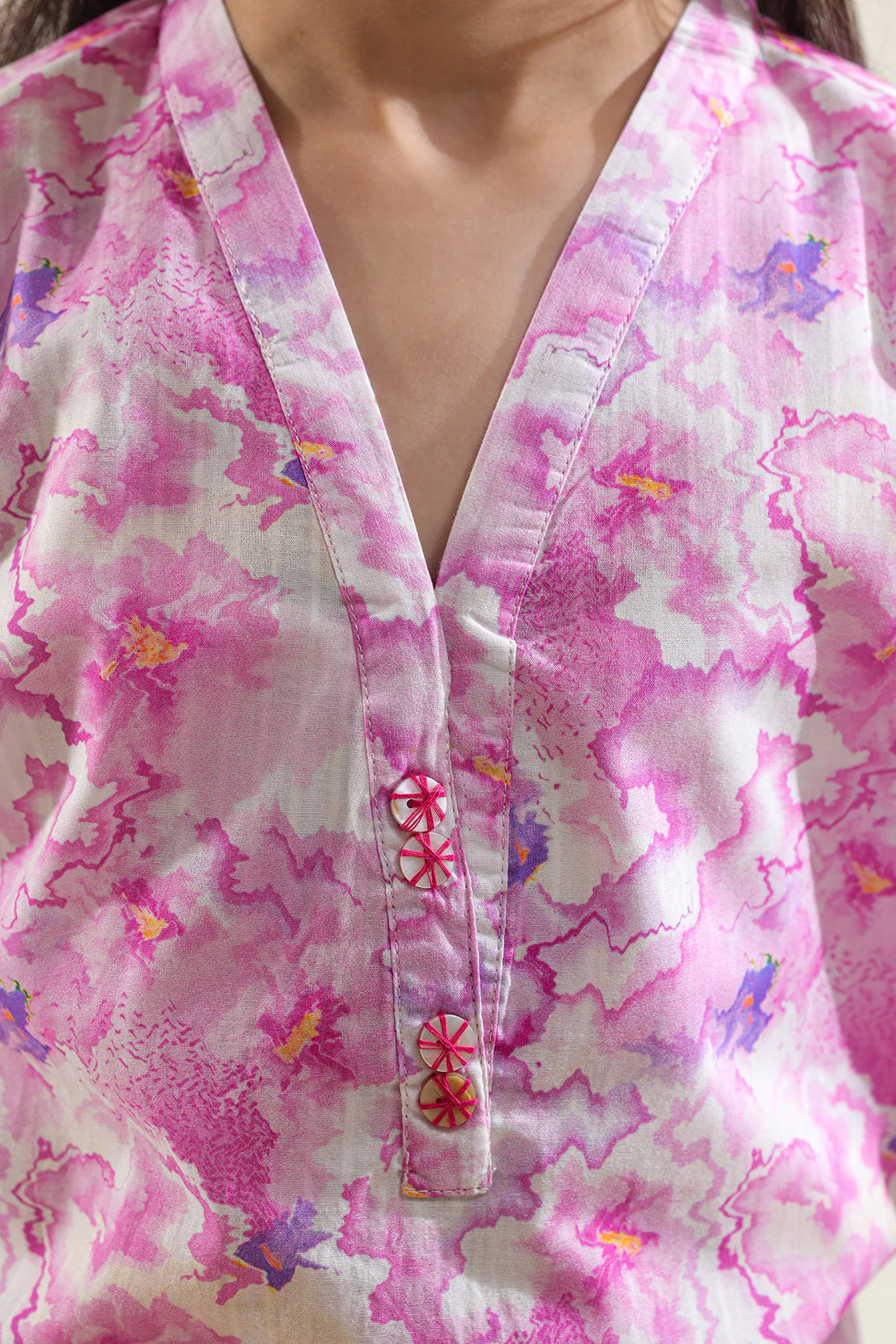 Printed Lawn Stitched Shirt For Kids - Image 5