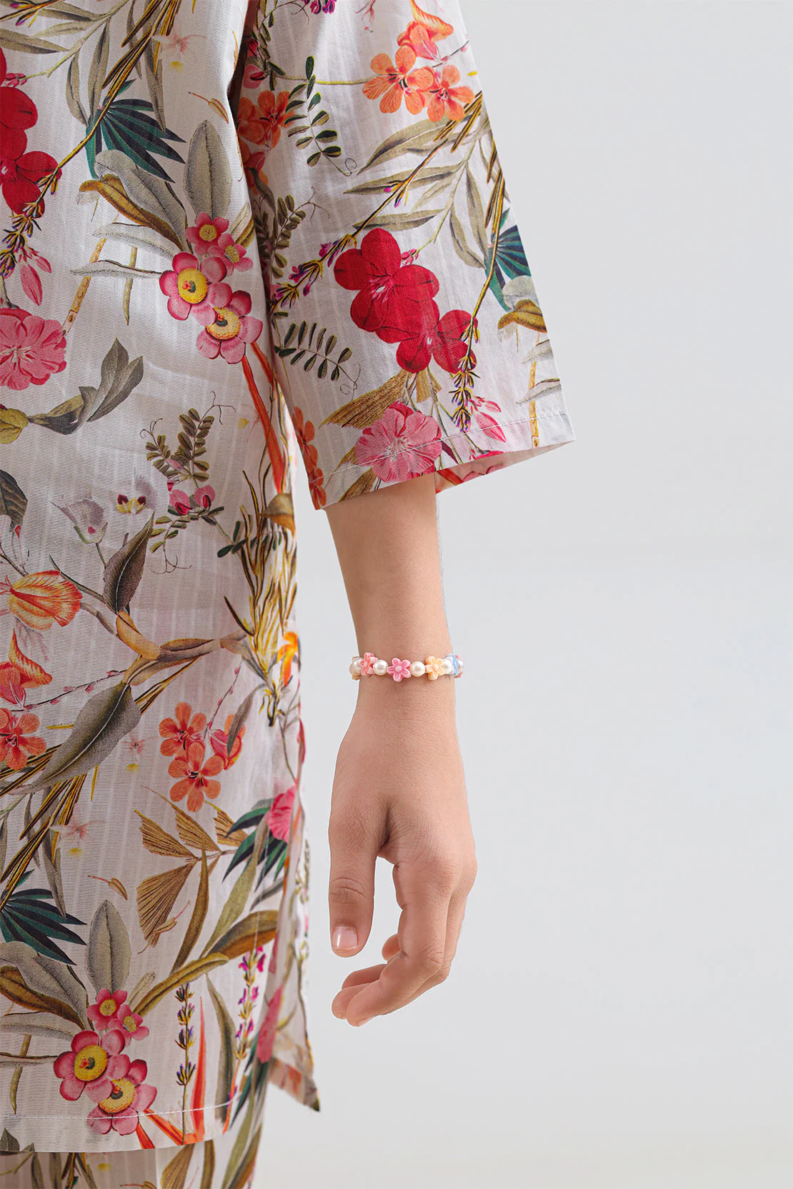 Printed Lawn Stitched Shirt For Kids - Image 4