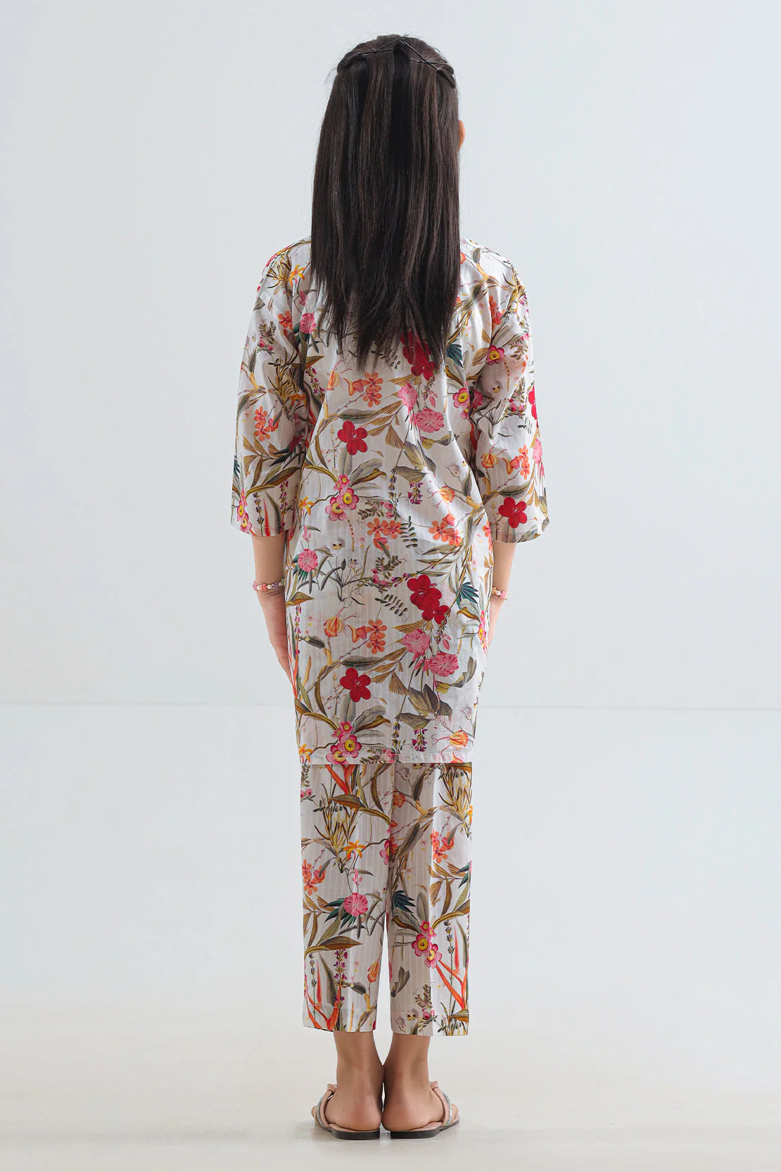 Printed Lawn Stitched Shirt For Kids - Image 5