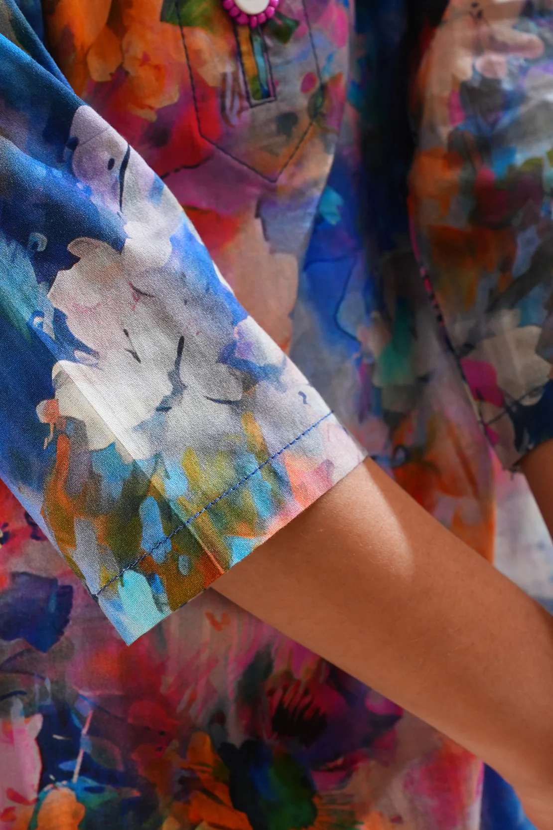 Stitched Printed Lawn Shirt For Kids - Image 5
