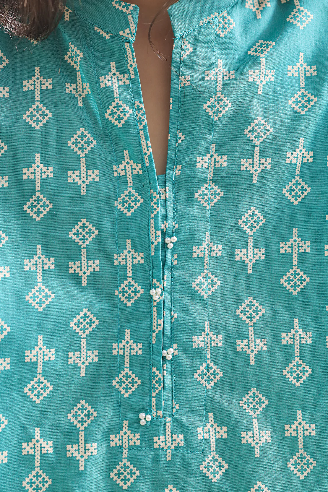 Printed Lawn Stitched Shirt For Kids - Image 4