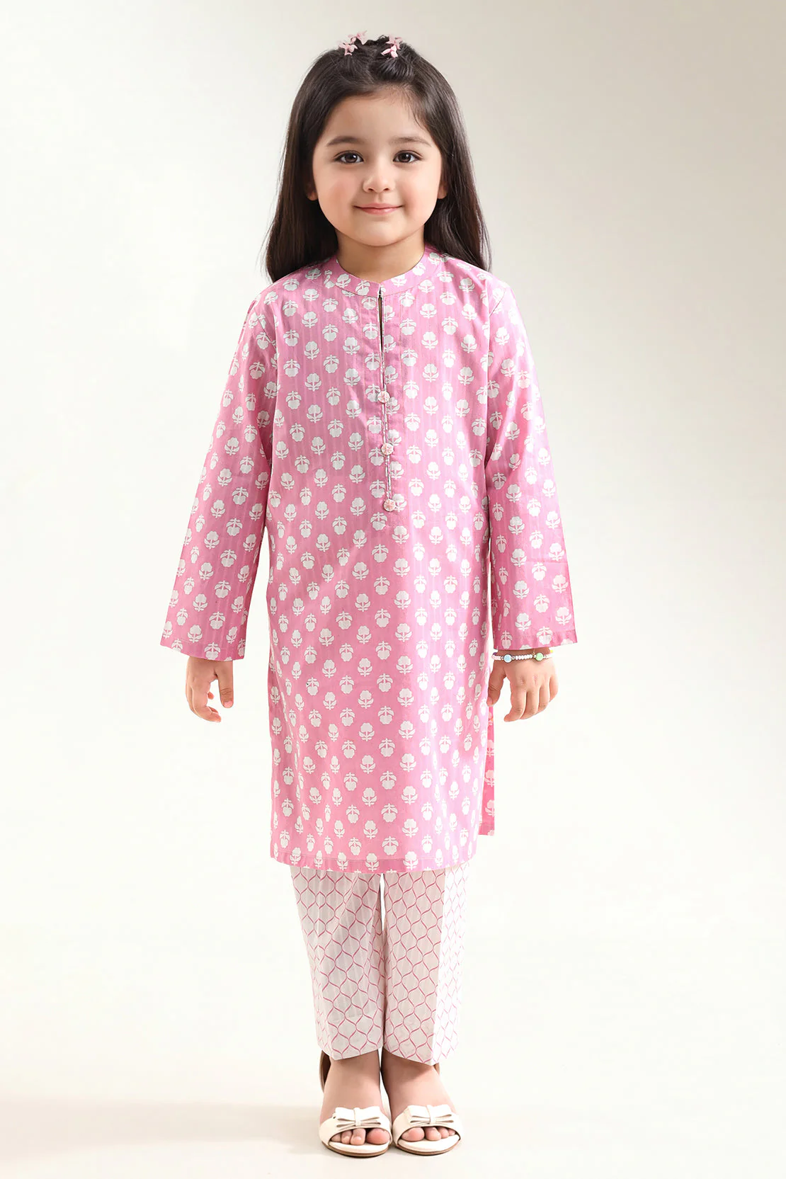 Printed Lawn Stitched Shirt For Kids