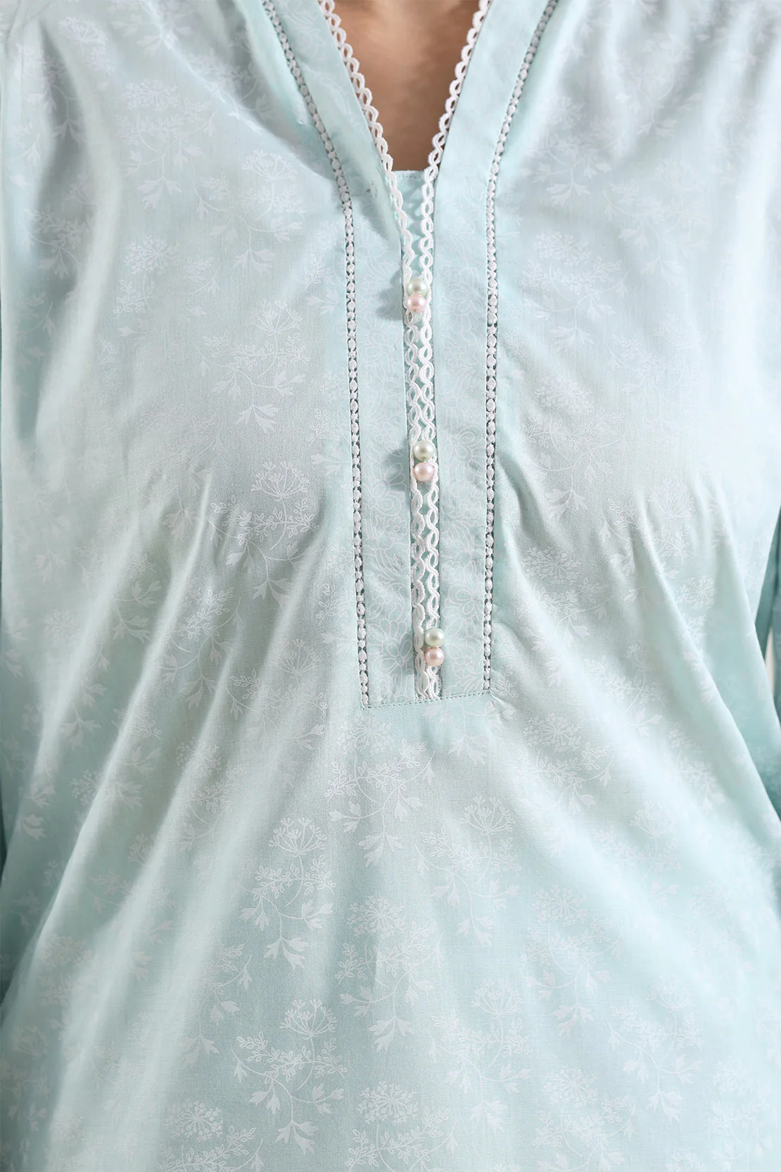 Printed Lawn Stitched Shirt - Image 5
