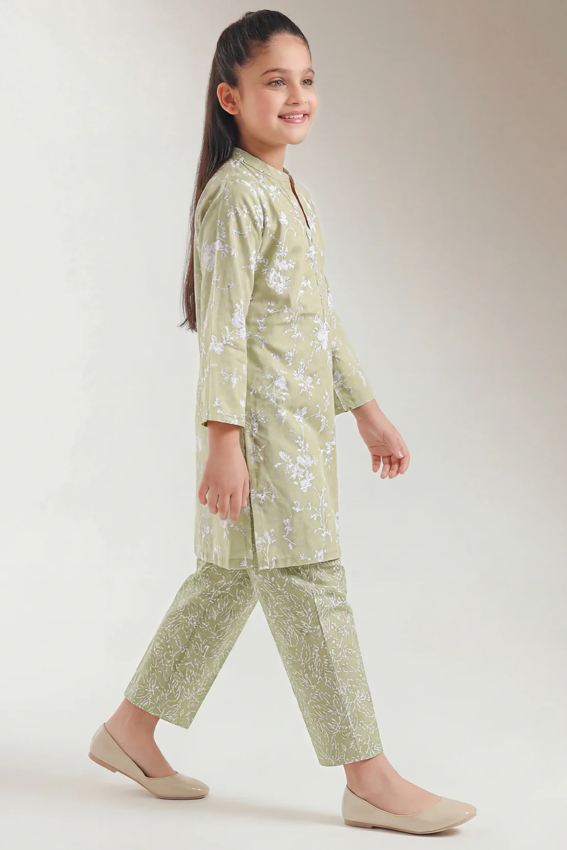 Printed Lawn Stitched Shirt/trouser For Kids - Image 3