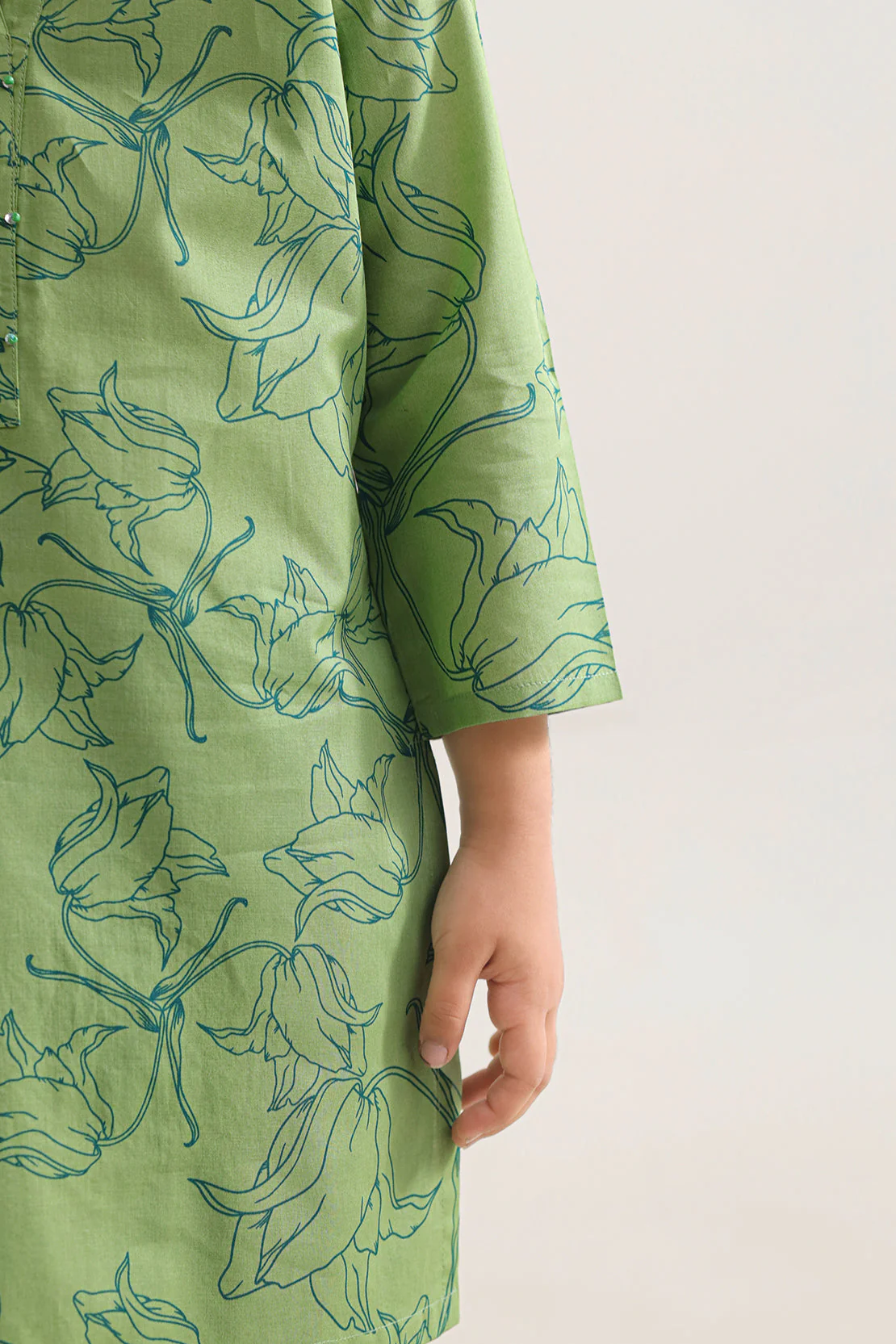 Printed Lawn Stitched Shirt/trouser For Kids - Image 5