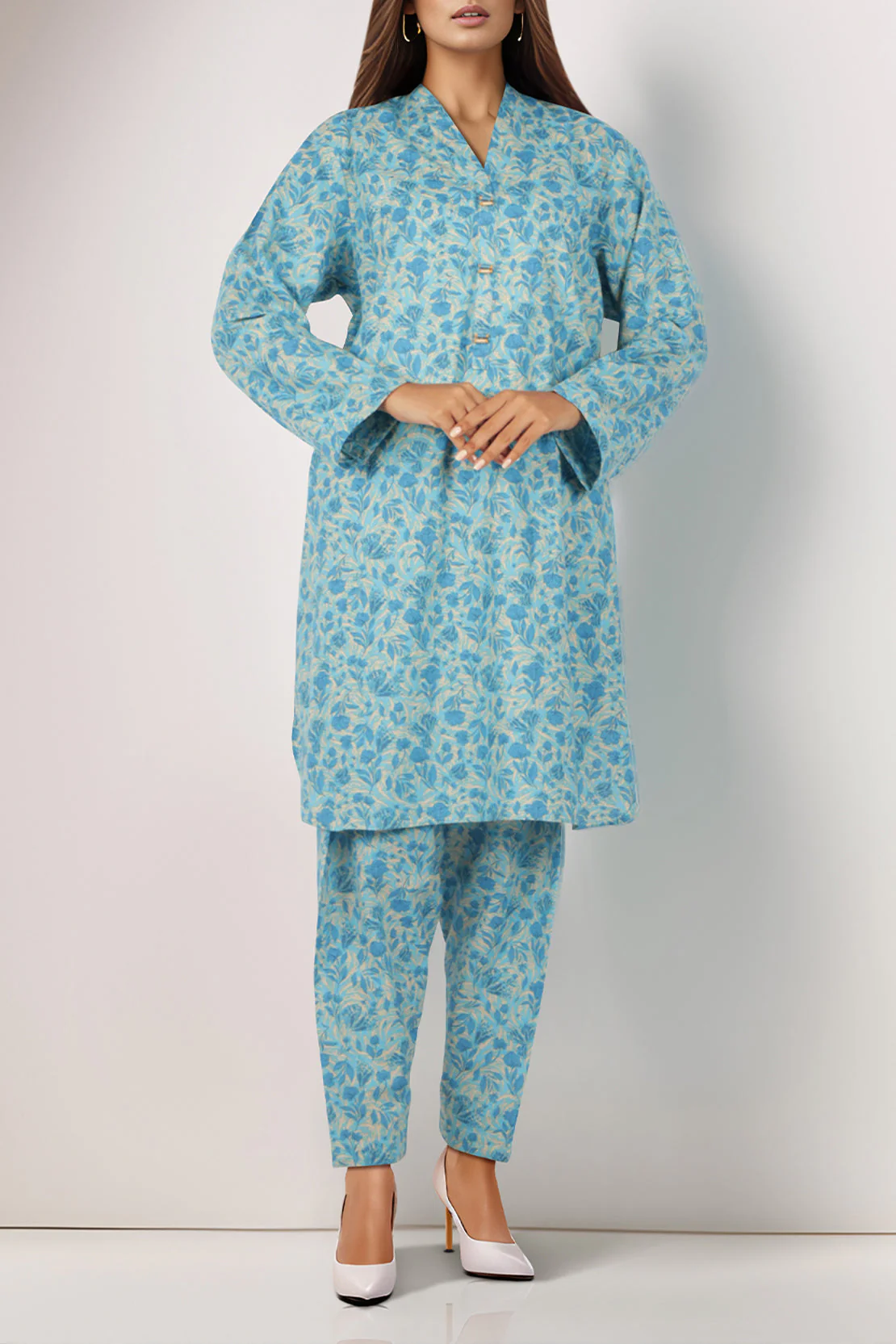 Printed Lawn Stitched Shirt