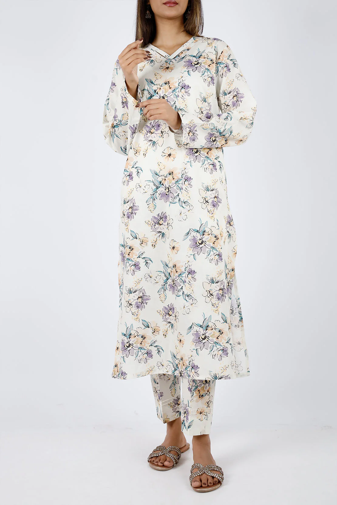 Printed Lawn Stitched Shirt