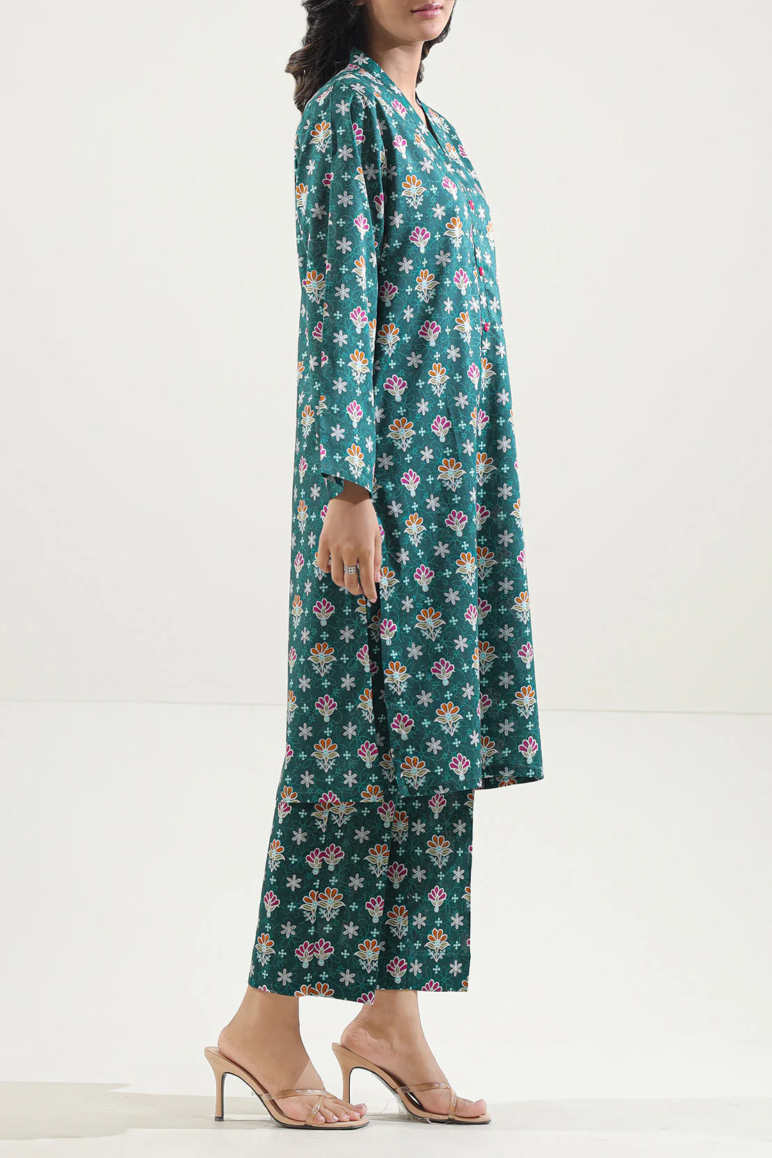 Printed Lawn Stitched Shirt - Image 2
