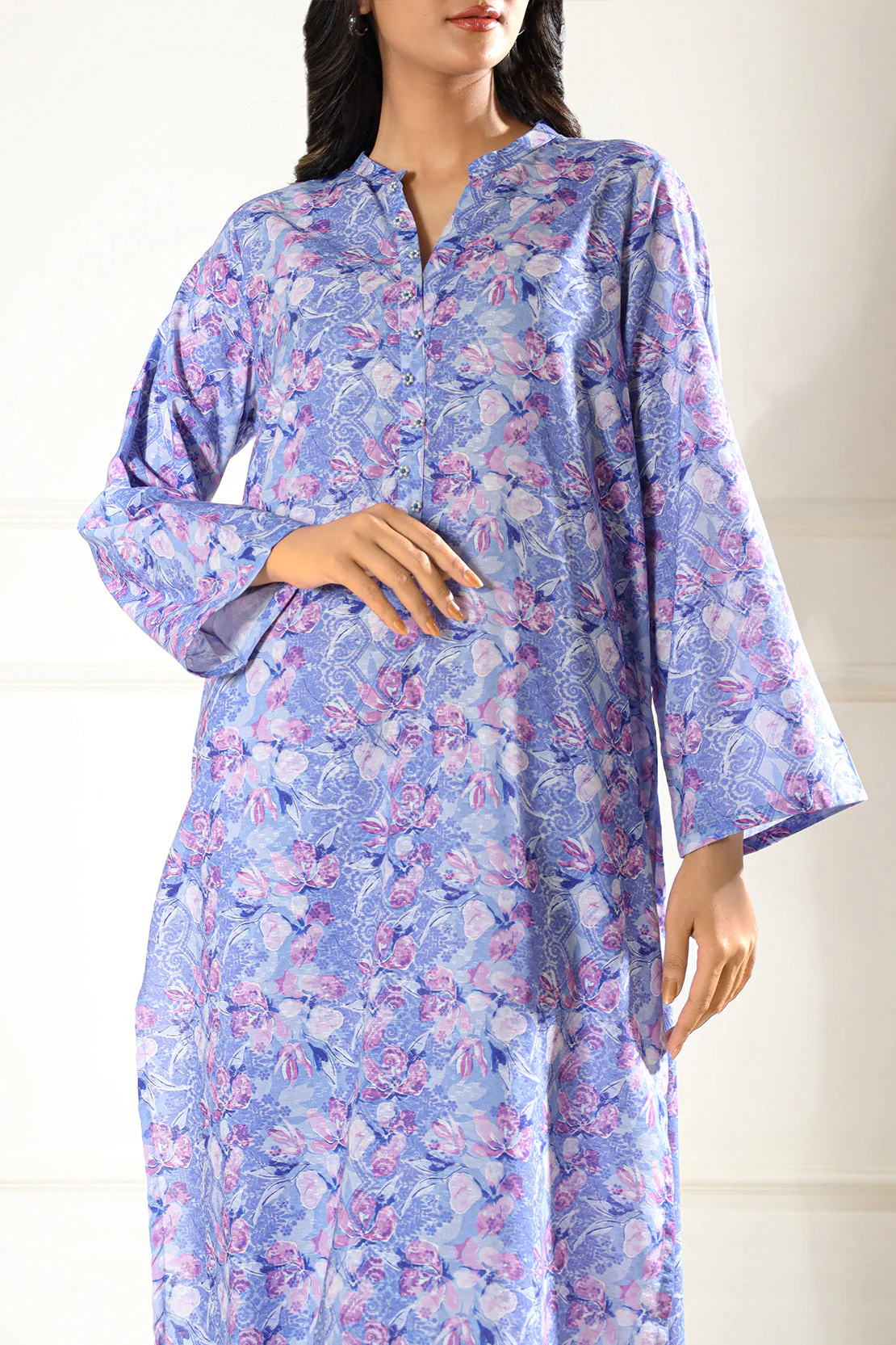 Printed Lawn Stitched Shirt - Image 3