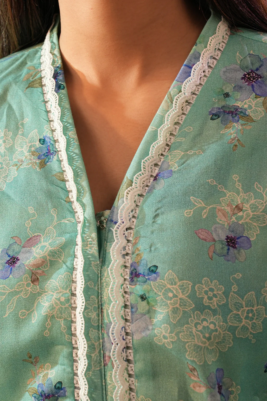 Printed Lawn Stitched Shirt - Image 7