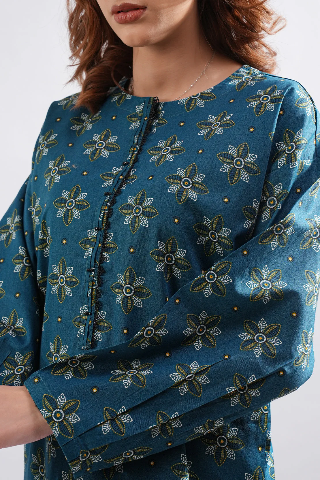 Printed Lawn Stitched Shirt - Image 4