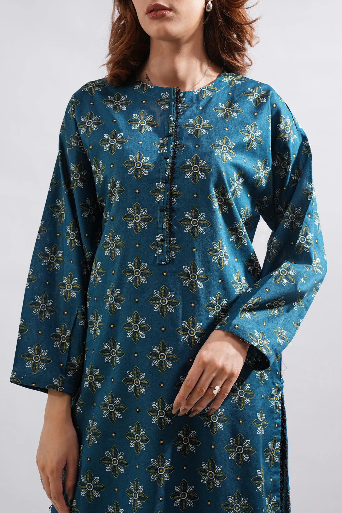 Printed Lawn Stitched Shirt - Image 5