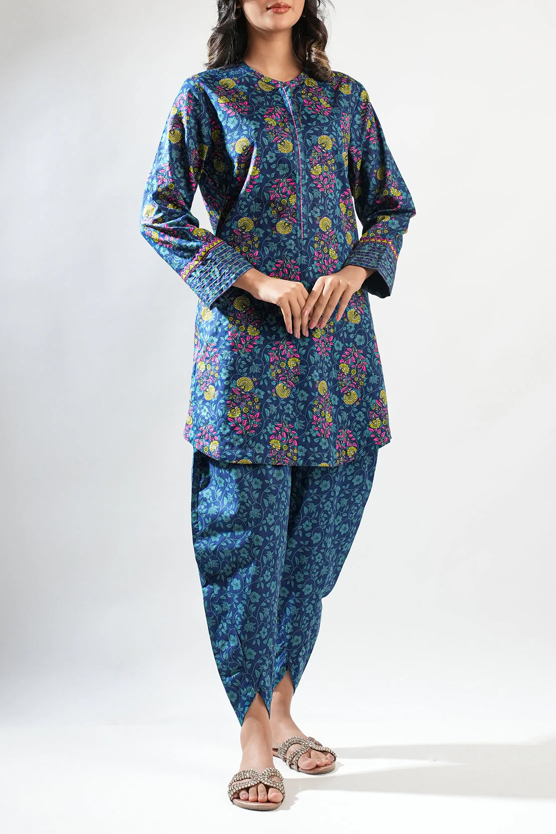 Printed Lawn Stitched Shirt - Image 3