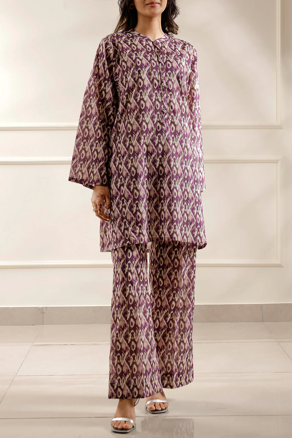 Printed Lawn Stitched Shirt - Image 3