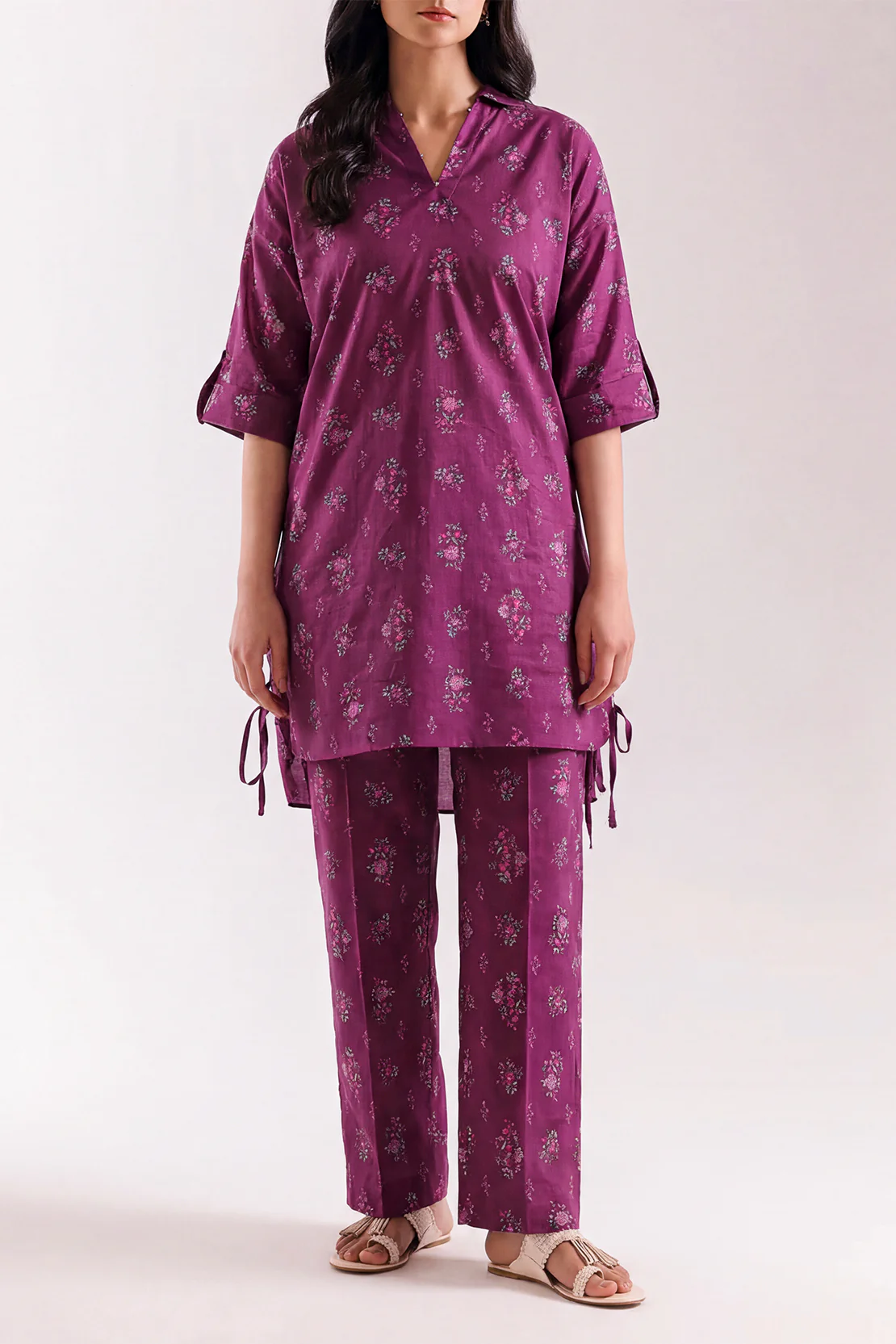 Printed Lawn Stitched Shirt - Image 2