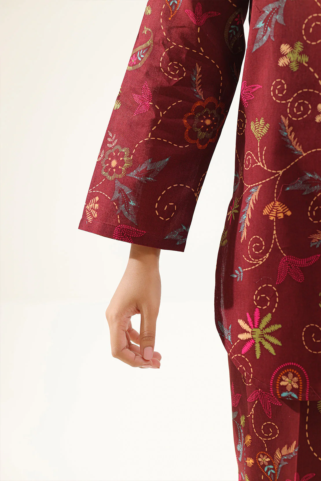 Printed Lawn Stitched Shirt - Image 6