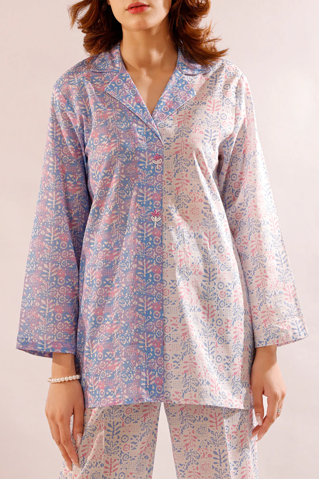 Printed Lawn Stitched Shirt - Image 4