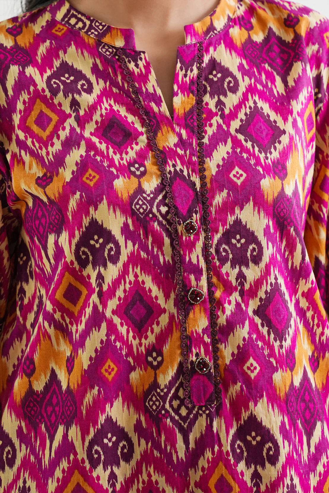 Printed Lawn Stitched Shirt - Image 3