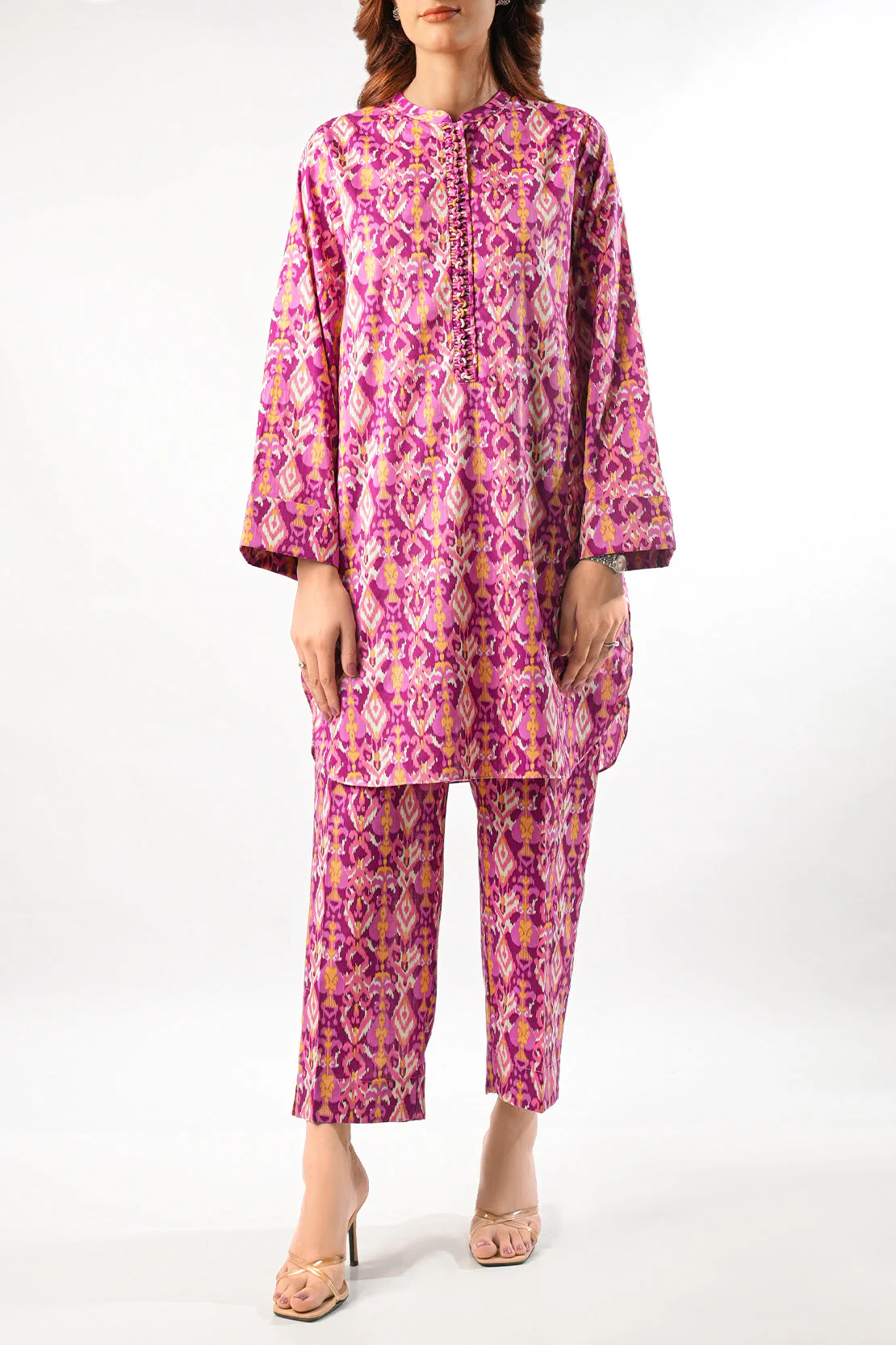 Printed Lawn Stitched Shirt - Image 3