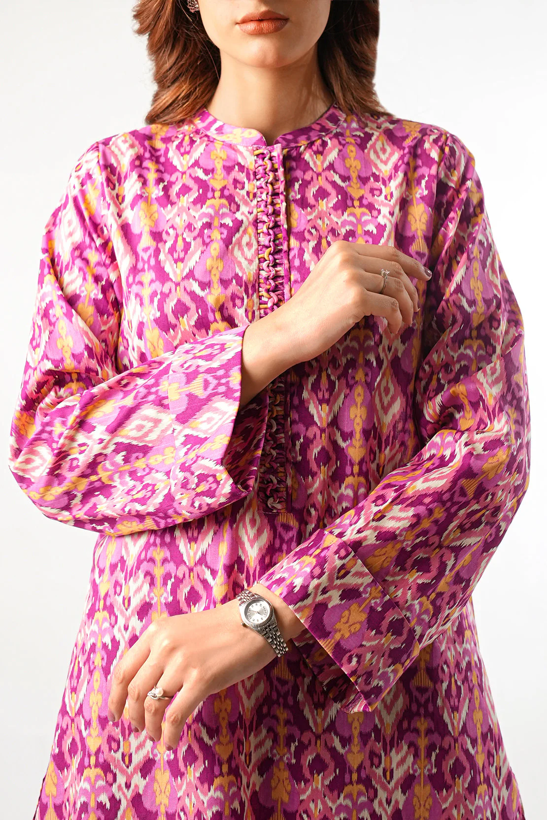 Printed Lawn Stitched Shirt - Image 4