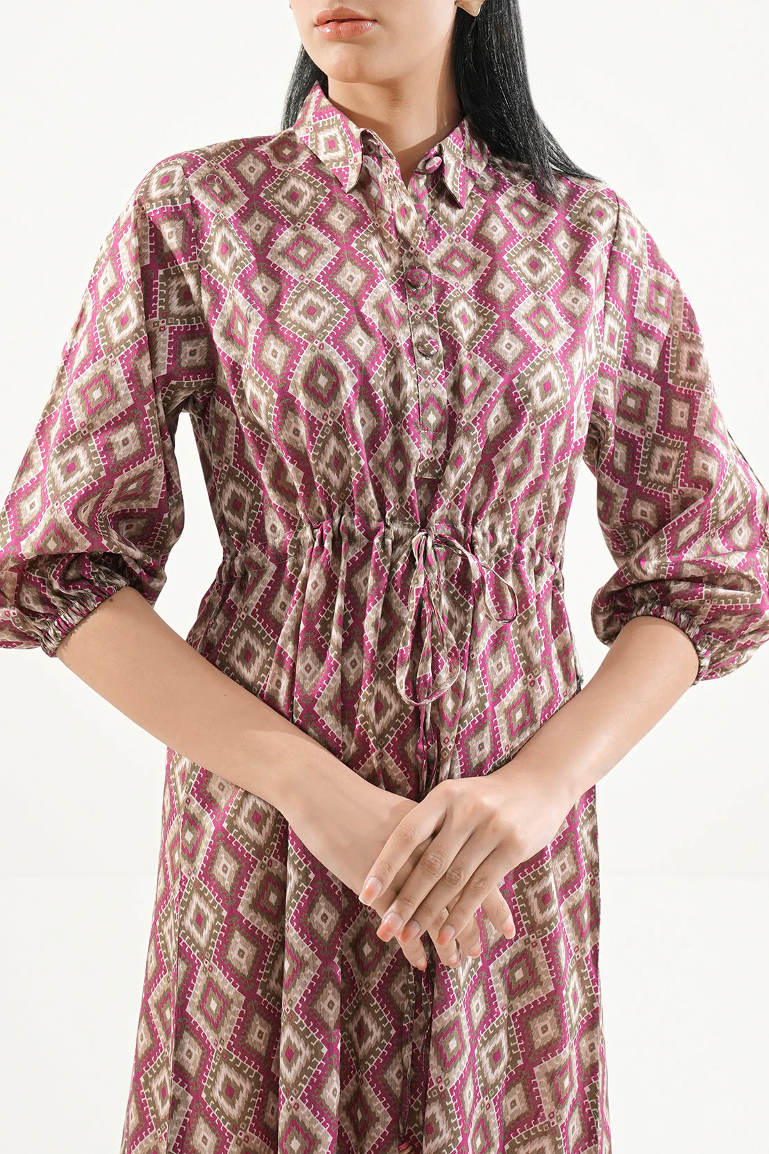 Printed Lawn Stitched Dress - Image 2