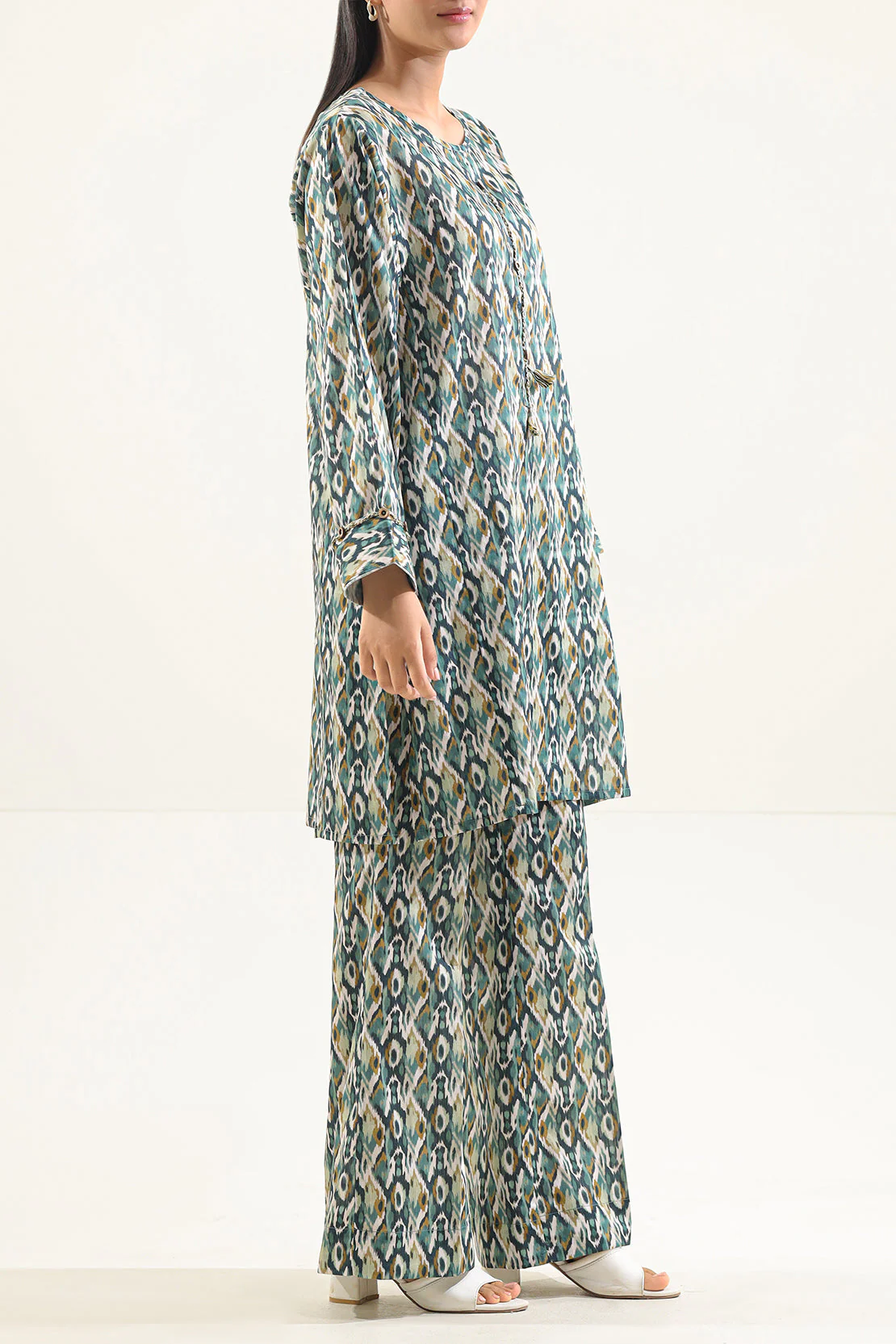Printed Lawn Stitched Shirt - Image 3