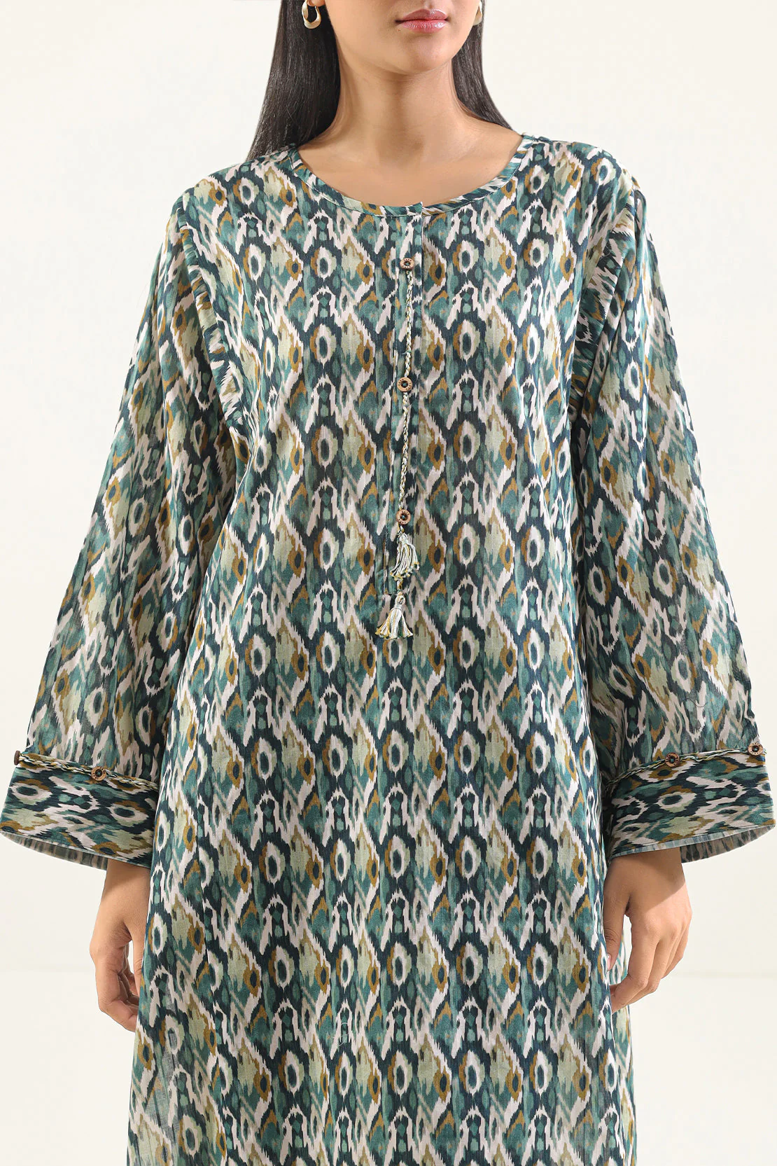 Printed Lawn Stitched Shirt - Image 5