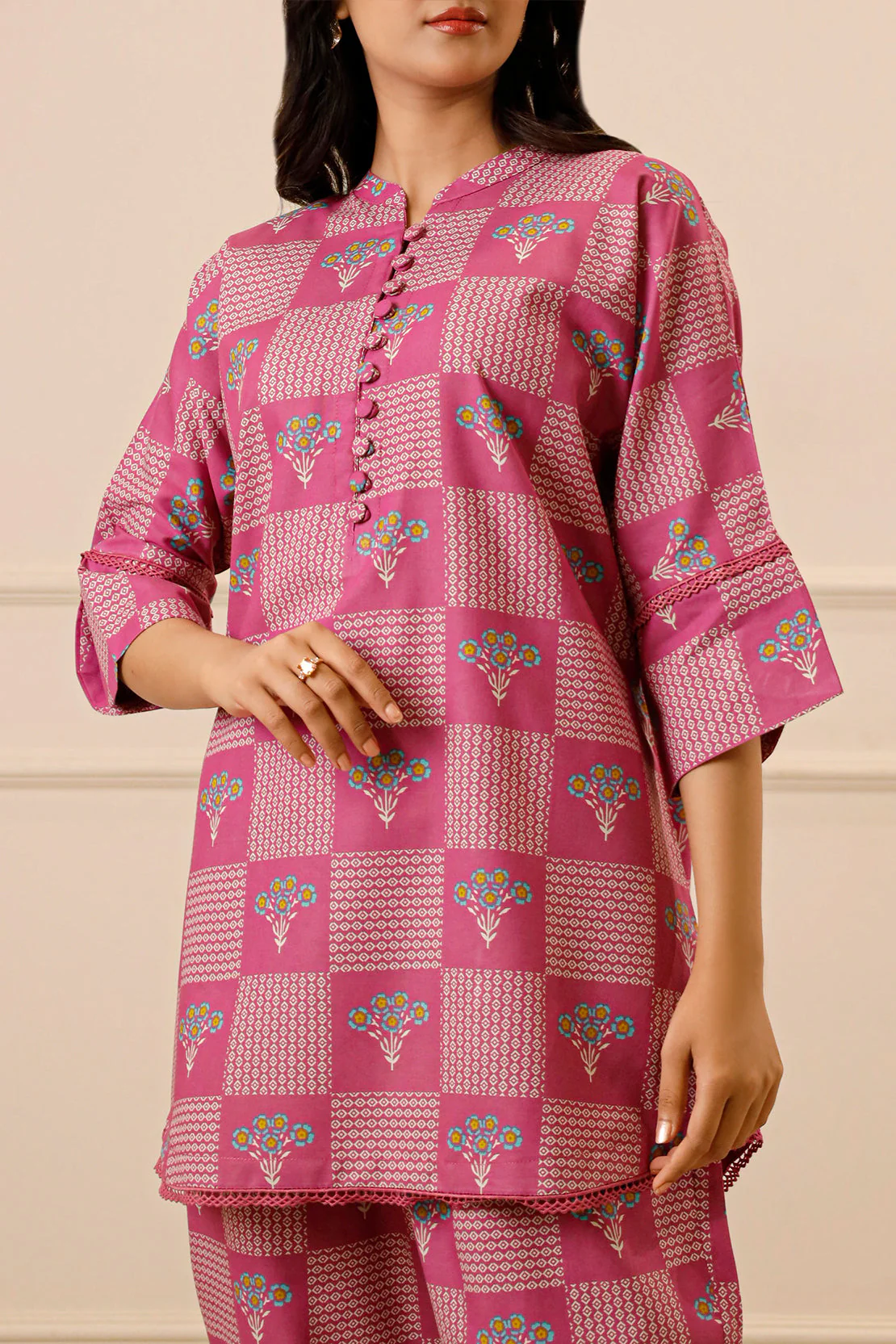 Printed Lawn Stitched Shirt - Image 5