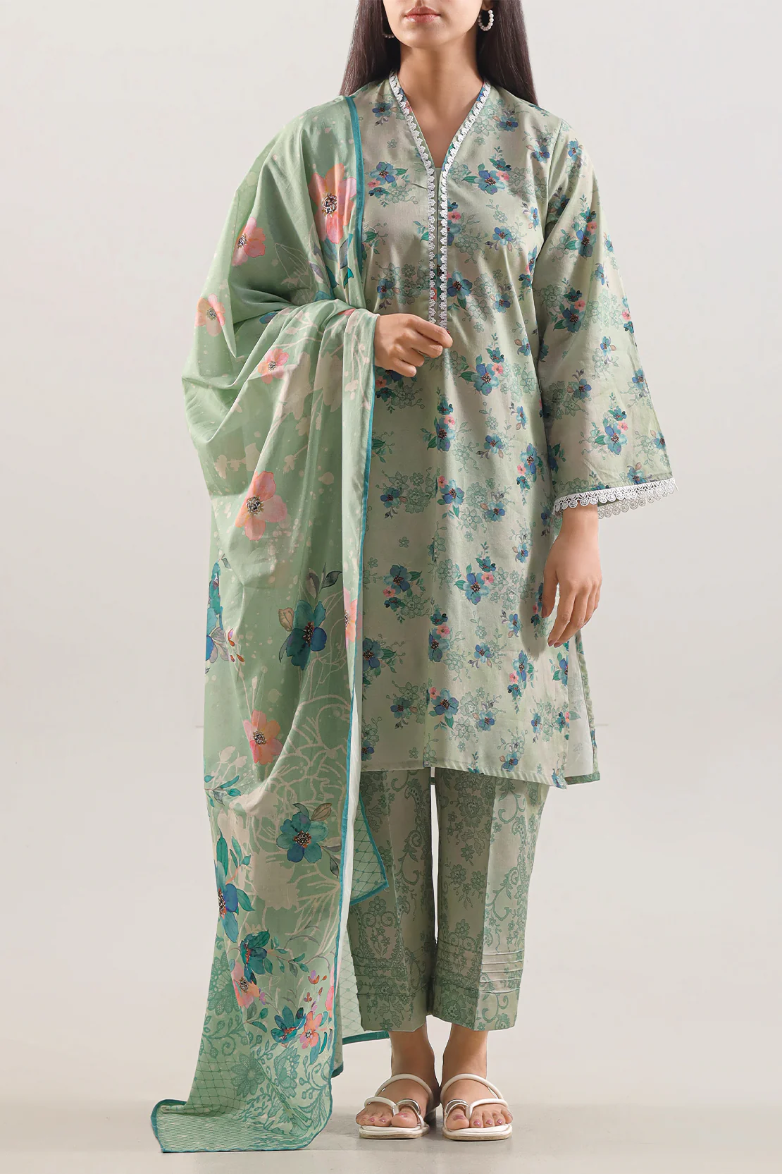 Printed Lawn Stitched Shirt