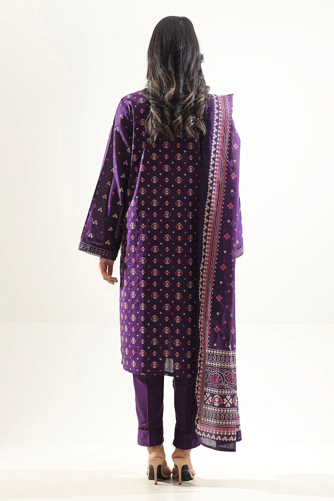 Printed Lawn Stitched Shirt - Image 6