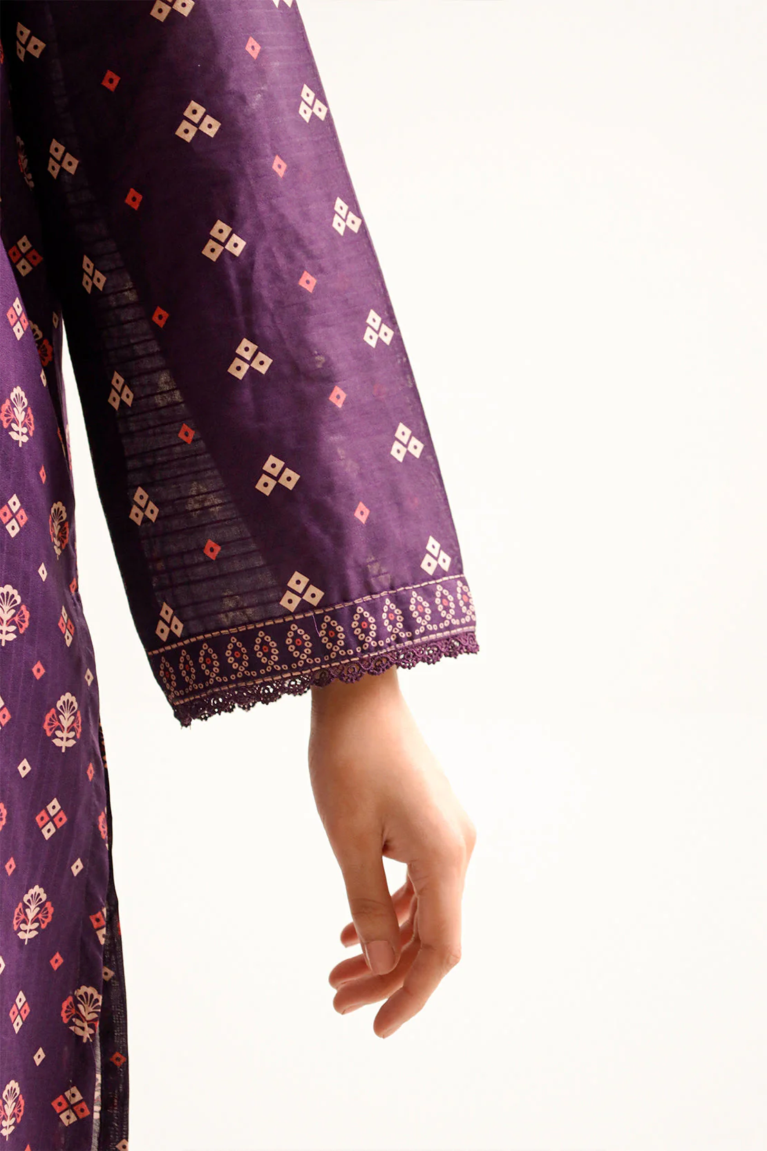 Printed Lawn Stitched Shirt - Image 5