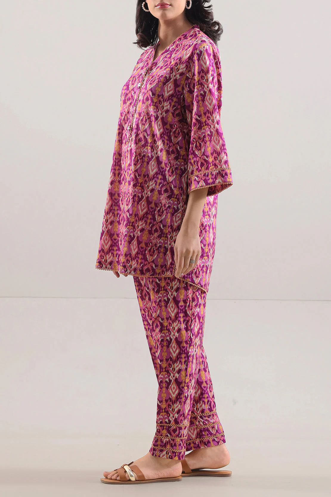 Printed Lawn Stitched Shirt - Image 4