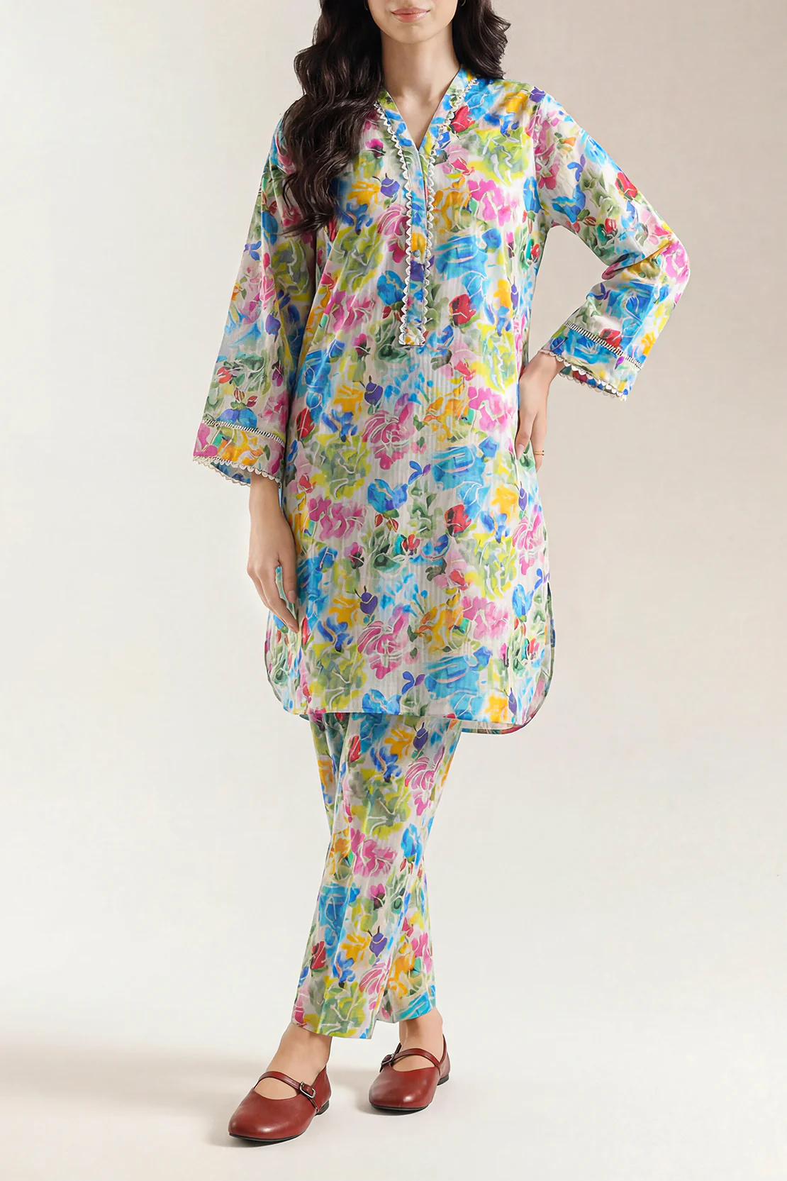 Printed Lawn Stitched Shirt