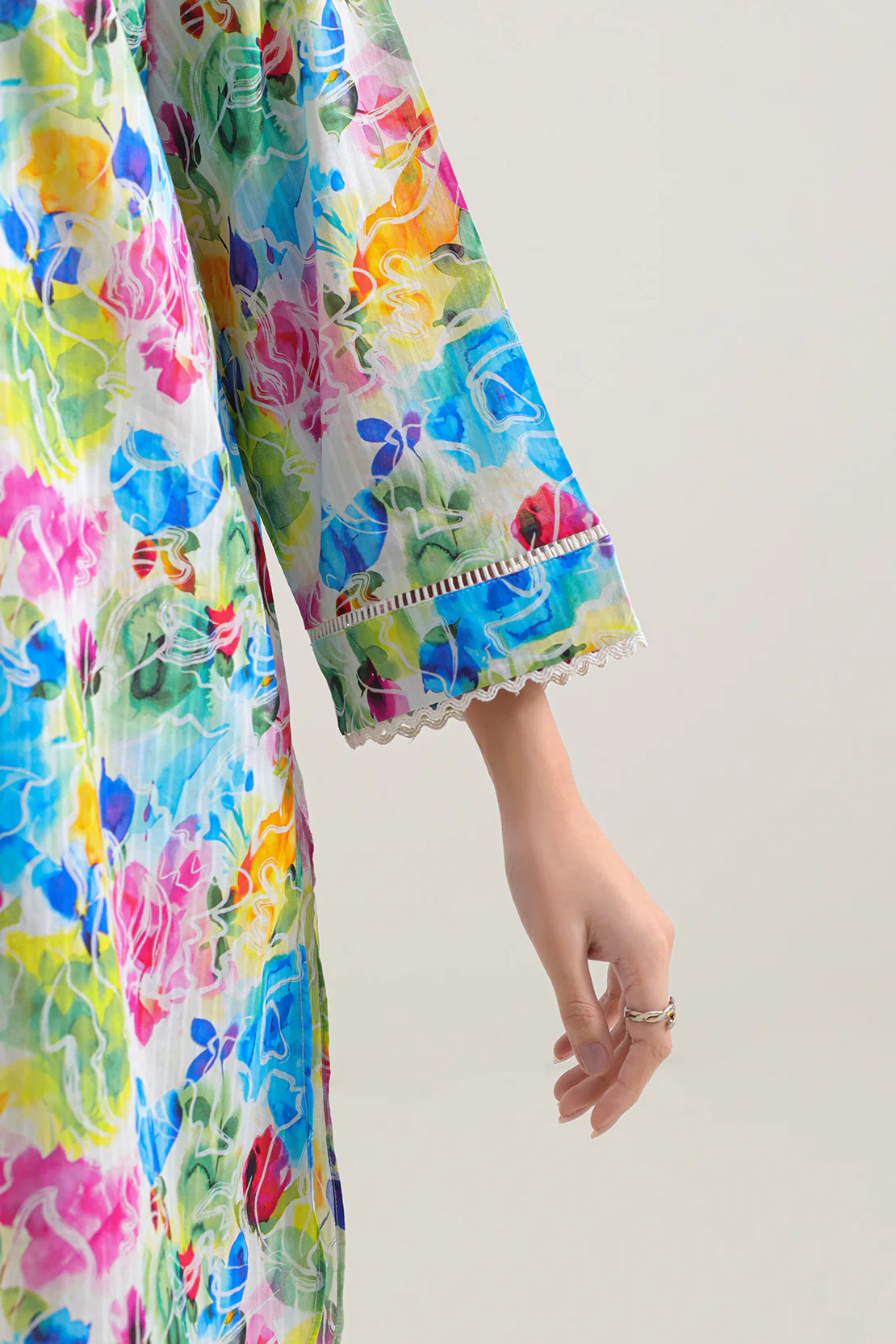 Printed Lawn Stitched Shirt - Image 5