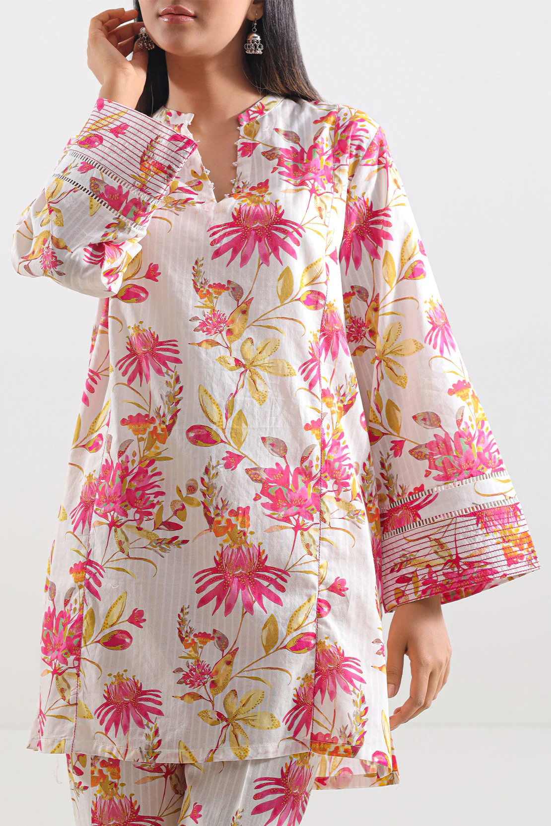Printed Lawn Stitched Shirt - Image 5