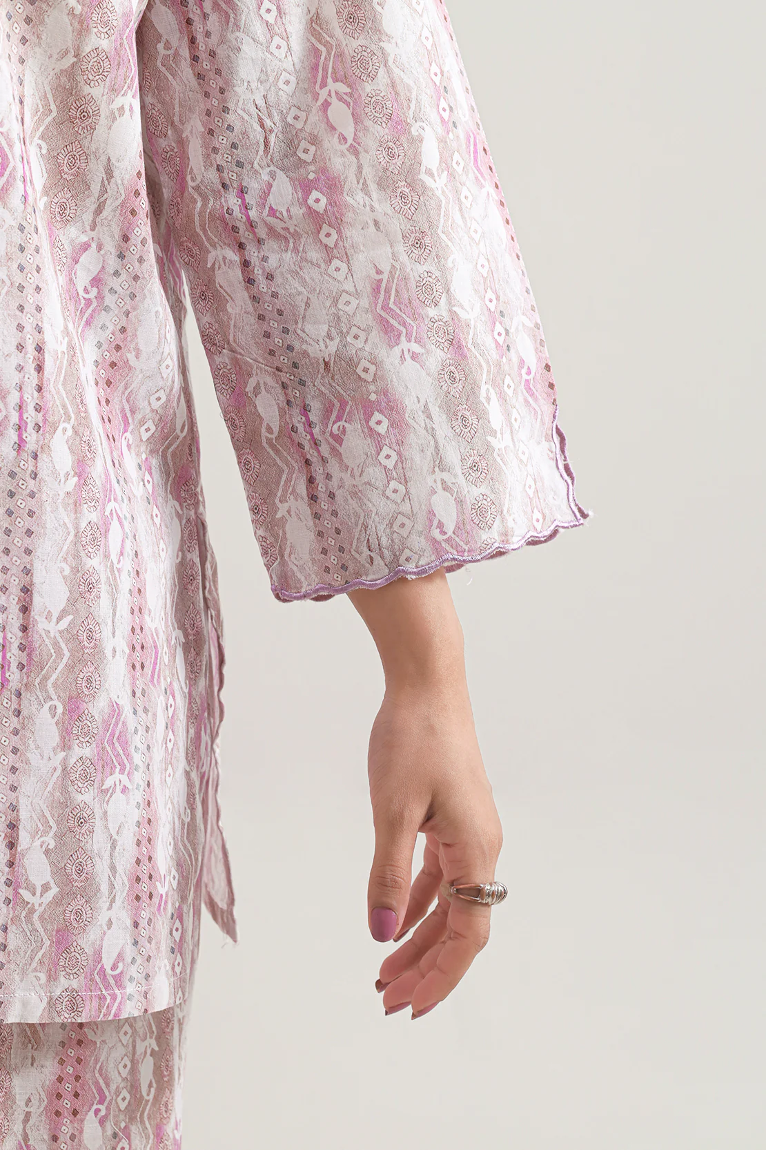 Printed Lawn Stitched Shirt - Image 4