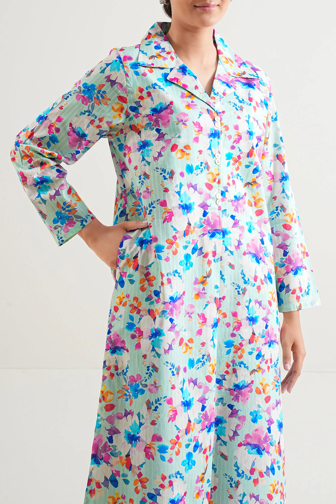 Printed Lawn Stitched Shirt - Image 4