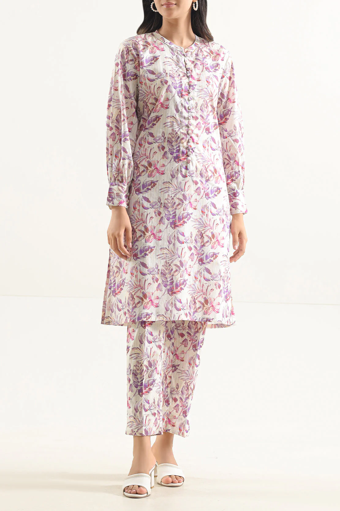Printed Lawn Stitched Shirt - Image 3