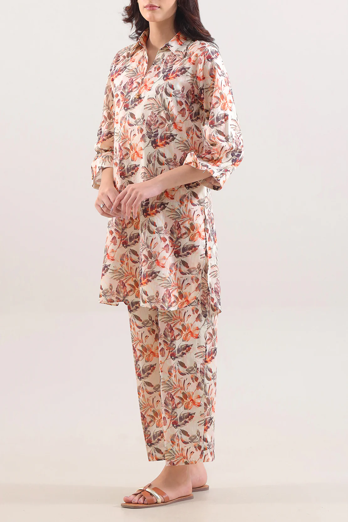 Printed Lawn Stitched Shirt - Image 4