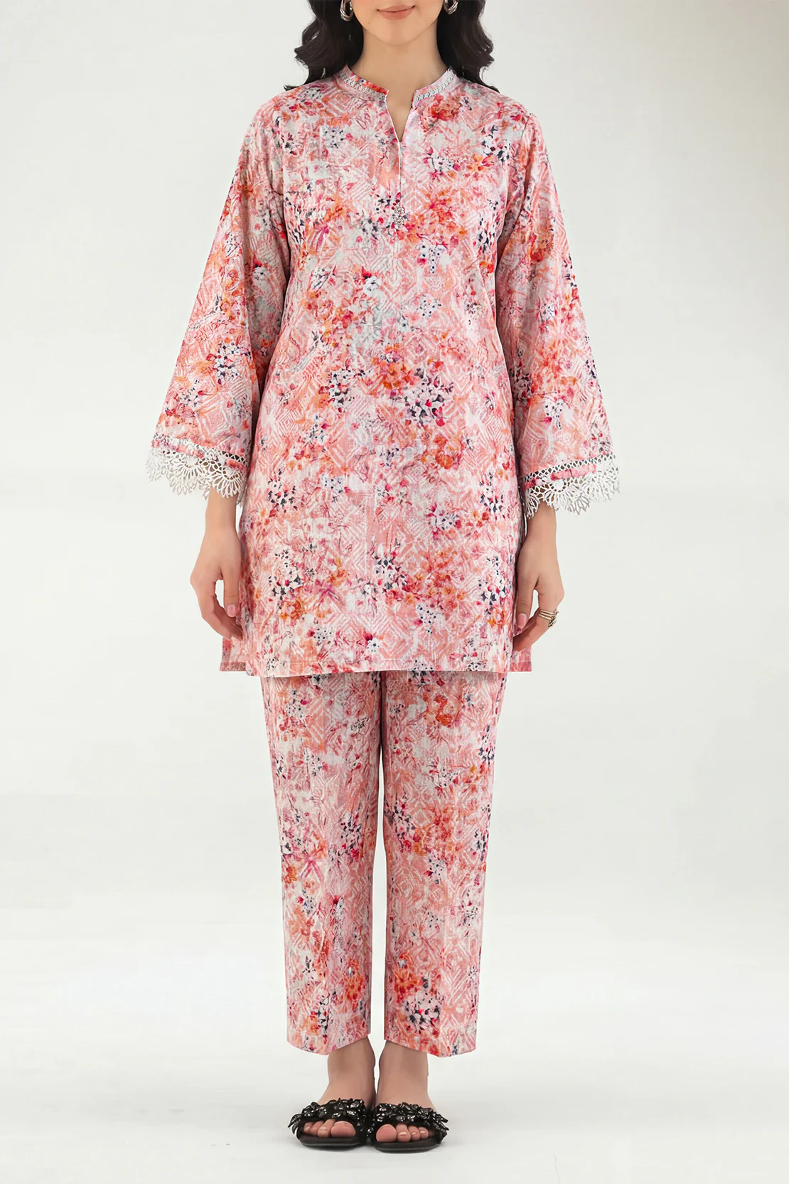 Printed Lawn Stitched Shirt - Image 2