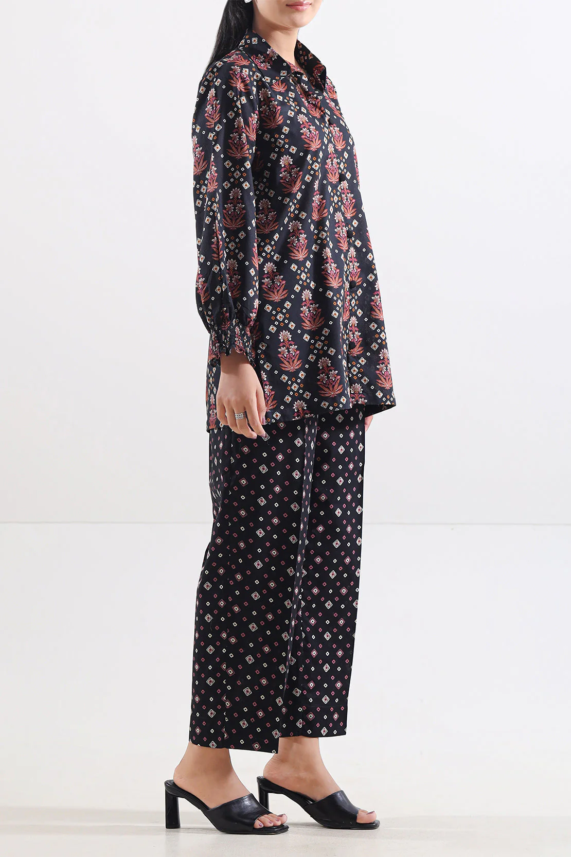 Printed Lawn Stitched Shirt - Image 2