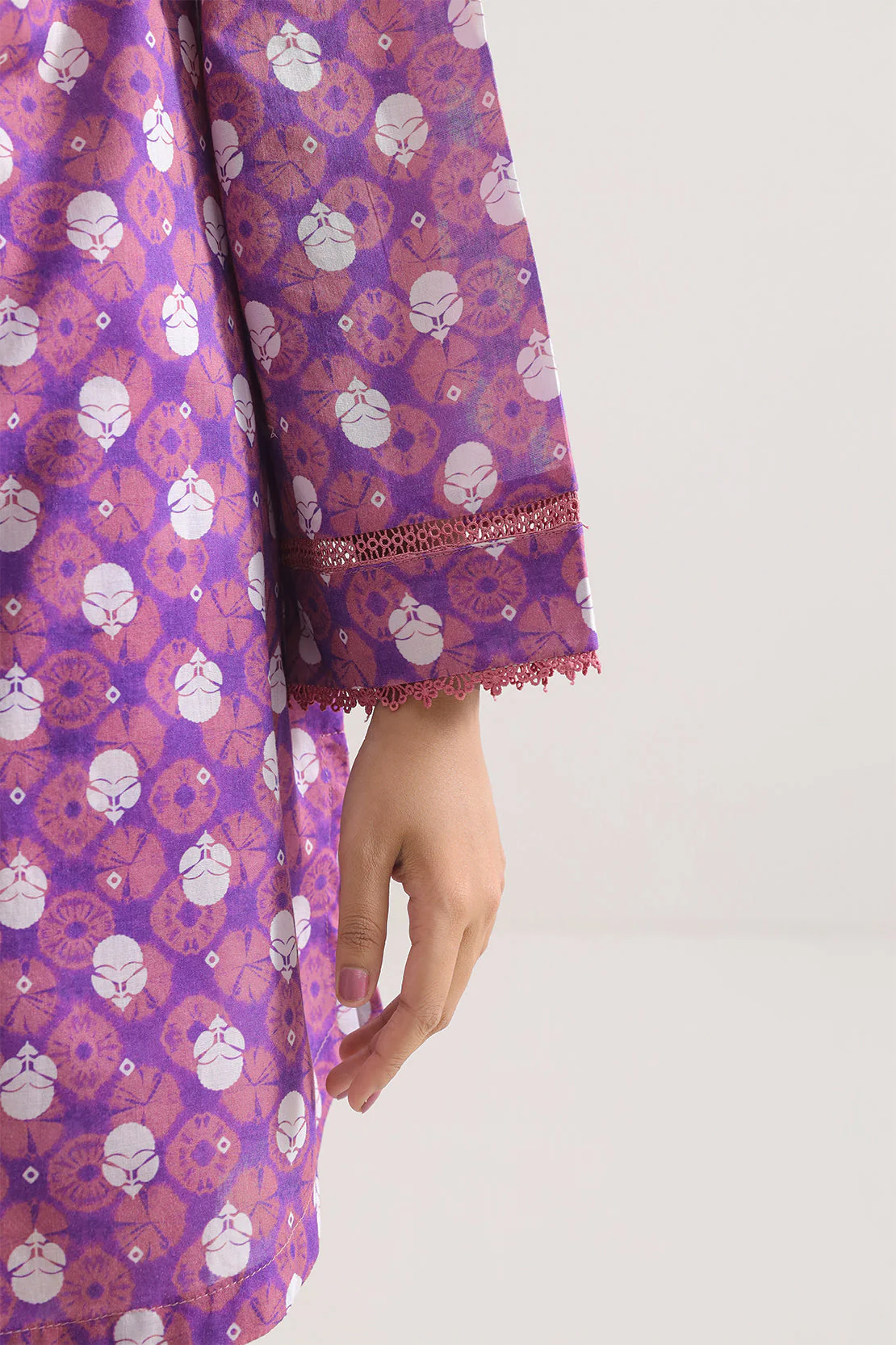 Printed Lawn Stitched Shirt - Image 5