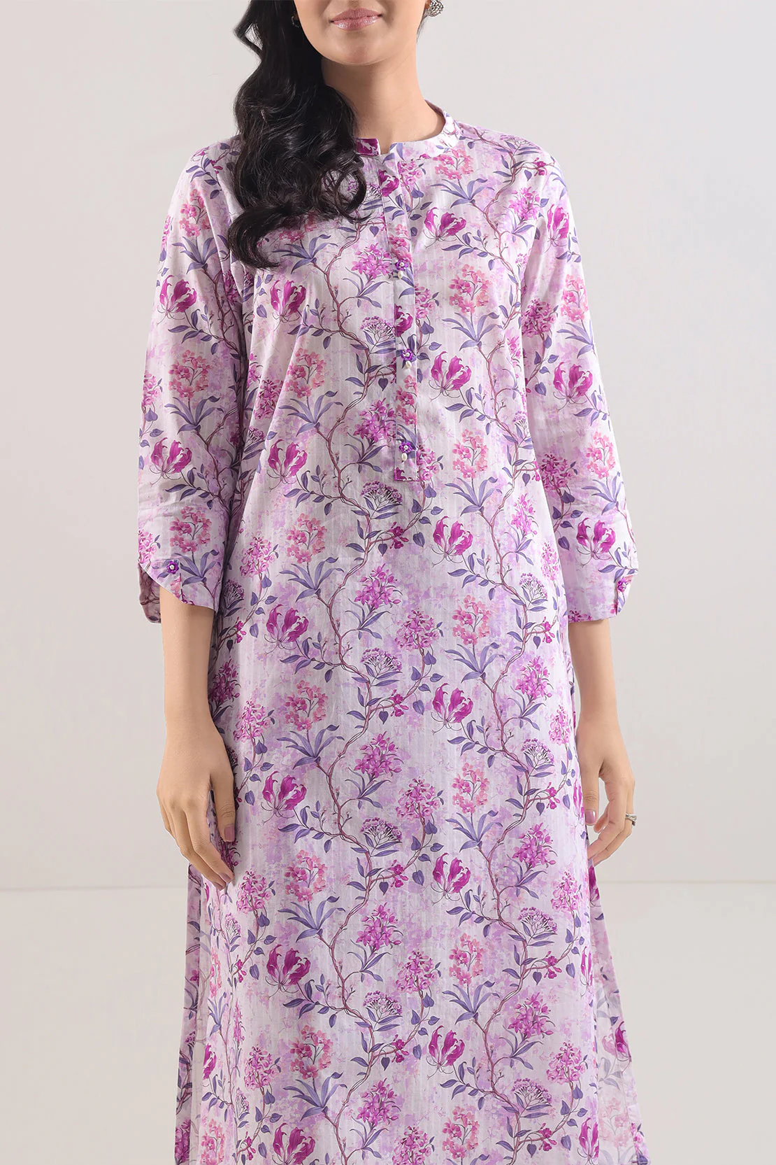 Printed Lawn Stitched Shirt - Image 2