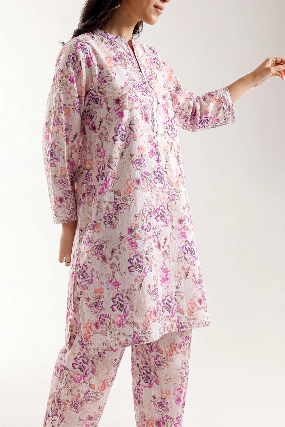Printed Lawn Stitched Shirt - Image 2
