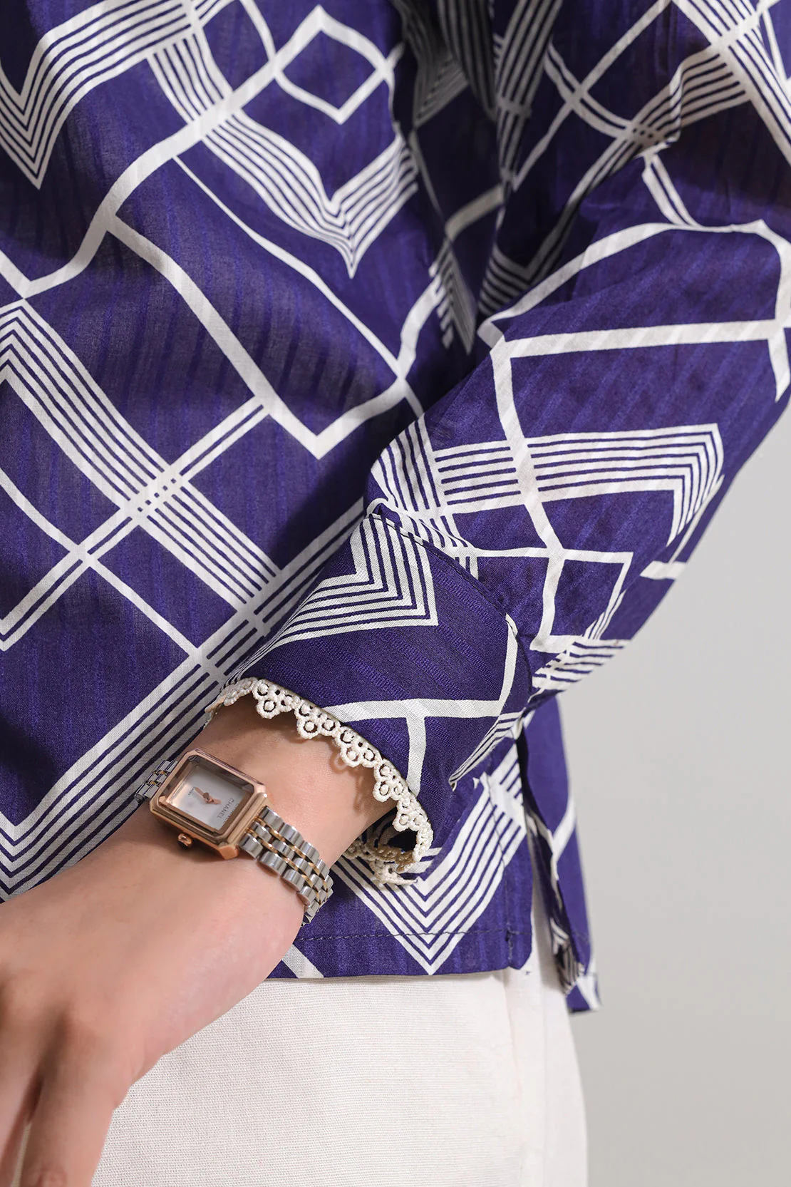 Printed Lawn Stitched Shirt - Image 5