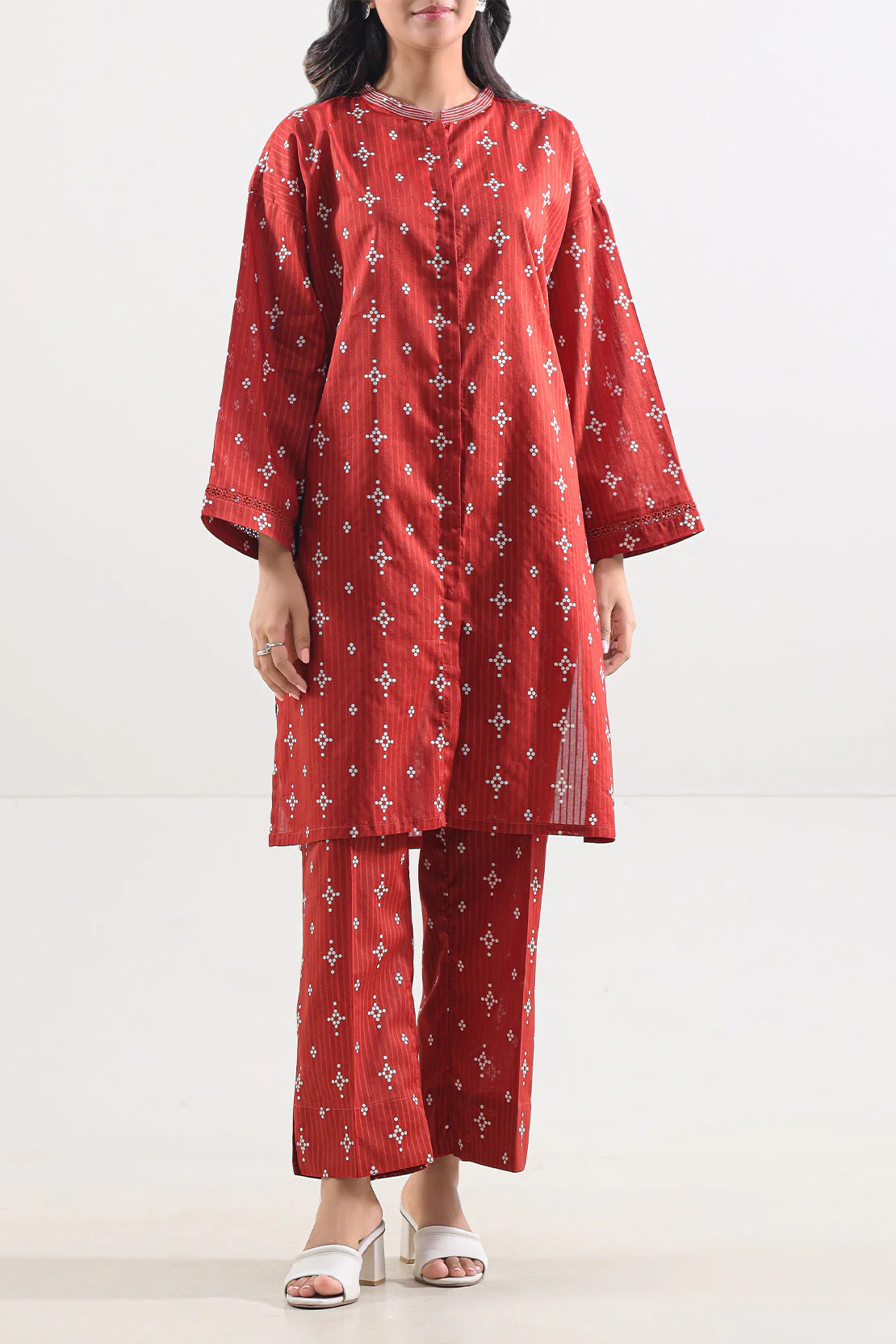 Printed Lawn Stitched Shirt - Image 3