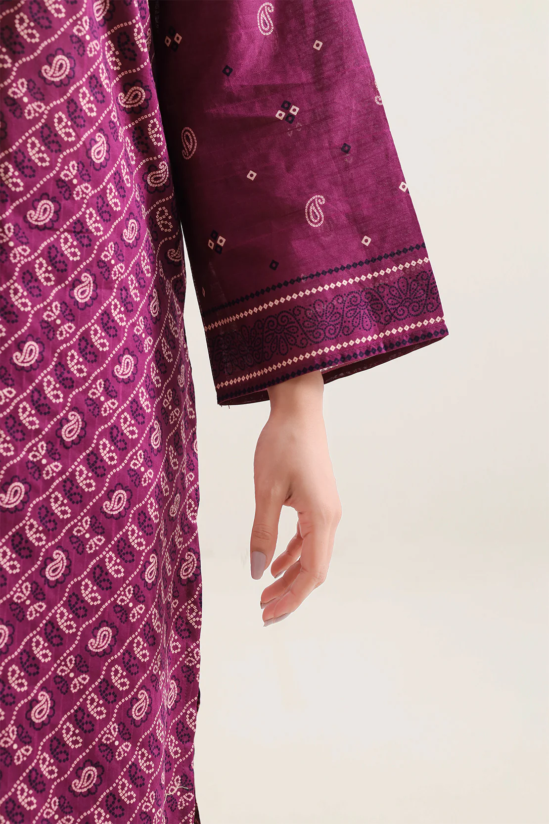 Printed Lawn Stitched Shirt - Image 5
