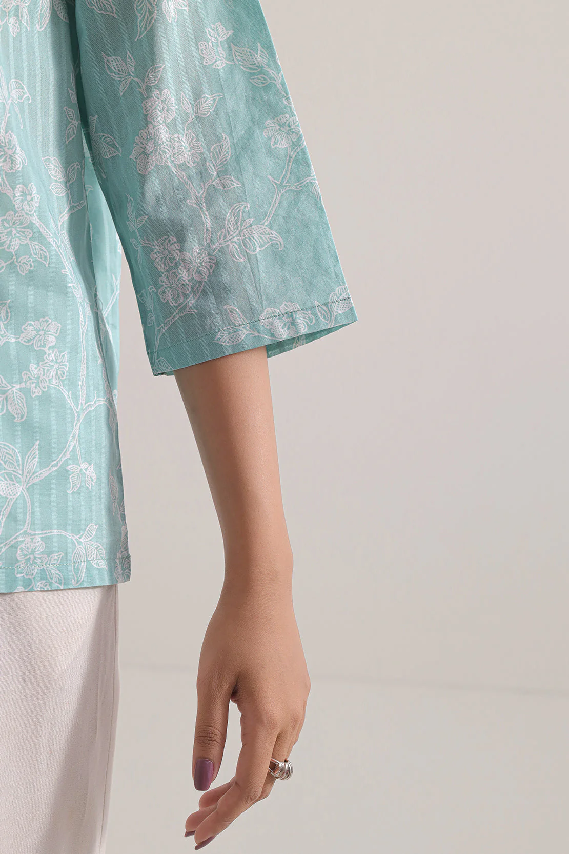 Printed Lawn Stitched Shirt - Image 6
