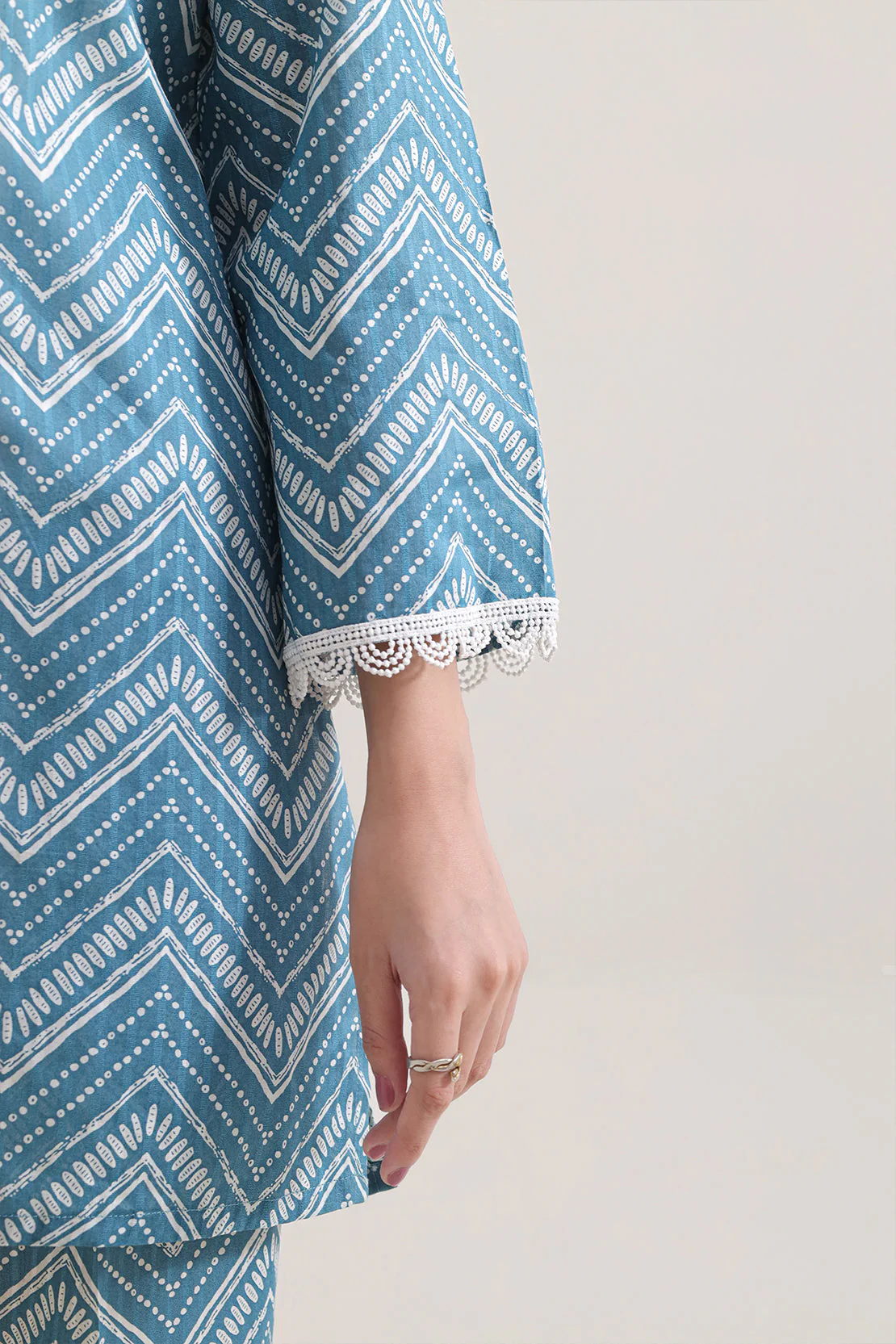 Printed Lawn Stitched Shirt - Image 4
