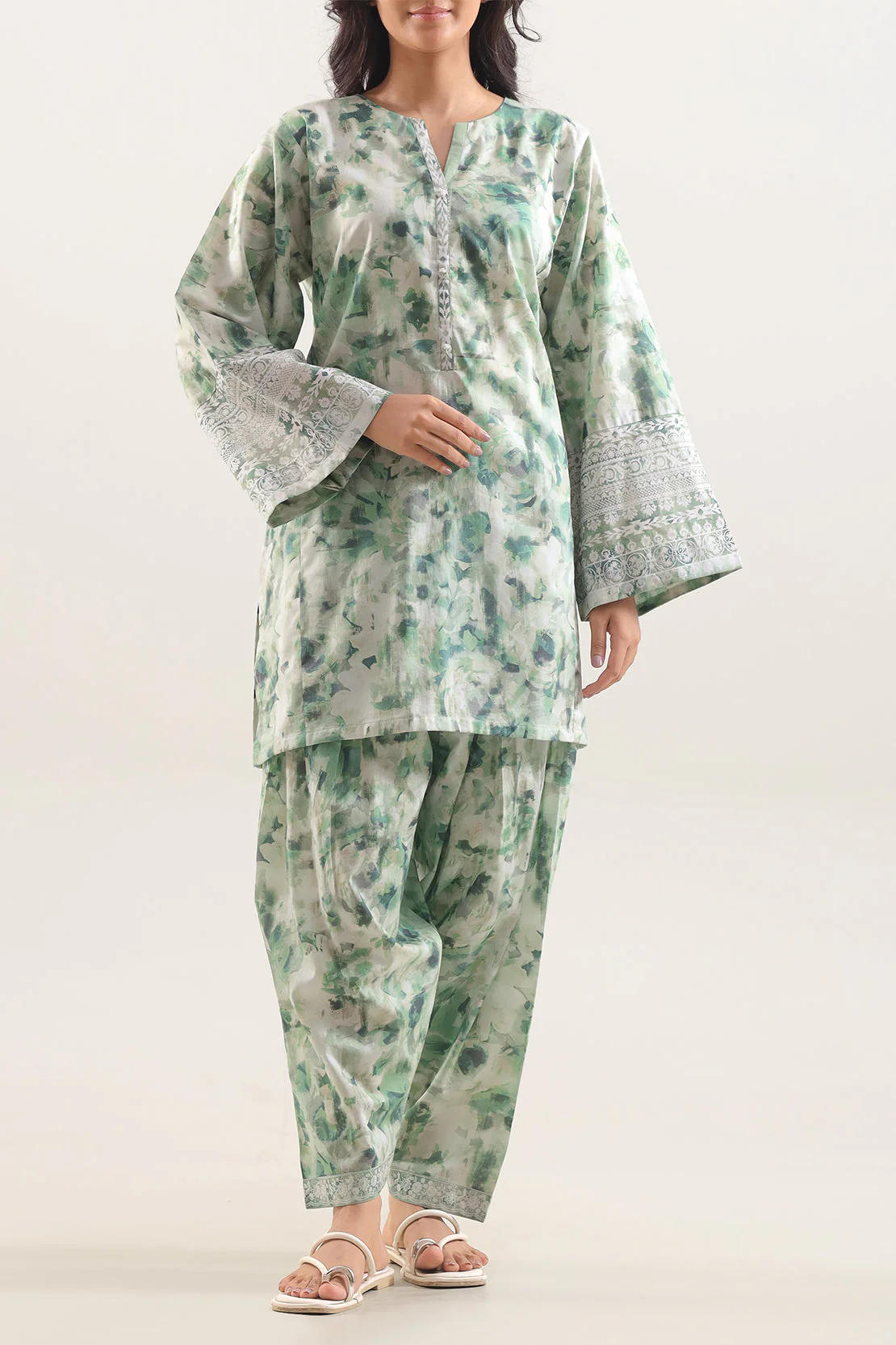 Printed Lawn Stitched Shirt